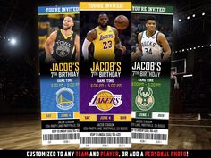 an image of a basketball ticket for a lakers birthday or any other sports event that is going on