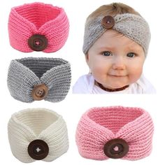-- Upgraded Version The Baby's Skin Is Very Tender, We Adopt Soft Material, Which Can Effectively Prevent Trench And Scratch -- Approx 7-Inch Girth, 3-Inch Width Elastic Headband Suitable For 0-6-Year-Old Babies.!!! -- You Will Get 4 Pieces Of Different Colors Of Headbands Roseo White Pink And Greysuitable For Every Occasion And Any Wonderful Season. -- For Many Occasions --- Use As Photography Prop And Costume, For Casual Daily Wear, Birthday Party, Baby Shower, Wedding Party, Halloween And So Baby Hat Knitting Pattern, Knit Headband Pattern, Baby Turban, Head Wrap Headband, Knitted Headband, Stretchy Headbands, Turban Headwrap, Headband Pattern