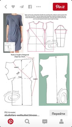 the sewing pattern for this dress is easy to sew, and has an asymmetric