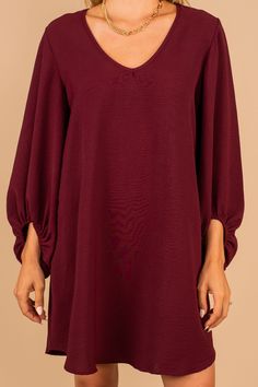 Bubble Sleeve Dress, Loud And Clear, Port Wine, Bubble Sleeve, Red Bubble, Chiffon Shirt, Style Clothing, Fashion Essentials