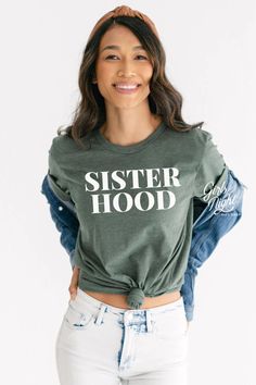 We love our Sisterhood T-shirt! Shop for yours today in the Girls Night Gift Shop! Cute Best Friend Gifts