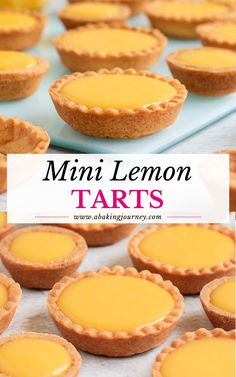 mini lemon tarts with text overlay