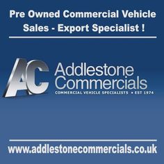 adlestone commercial vehicle sales advertisement with the words adlestone commercial vehicles,