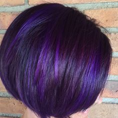 Purple Hair Short Bob, Short Violet Hair, Purple Hair Bob, Pravana Purple, Violet Purple Hair, Pravana Violet, Hair Cuts Ideas, Short Purple Hair, Pastel Purple Hair