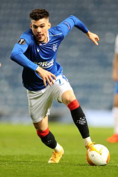 a soccer player in action on the field