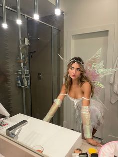 Fairy costume inspiration | fairy costume with fairy wings | colorful fairy costume for halloween Pretty Halloween Costumes, Hot Halloween Outfits, Fairy Halloween Costumes, Halloween Party Outfits, Haloween Costumes, Halloween Fairy, Pretty Halloween