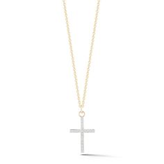 14kt Gold Small Diamond Cross Necklace Our 14kt Gold Diamond Cross Necklace is made in New York city of solid gold and Diamonds. 14kt Yellow Gold 1.66g Gold .16ct Diamonds 16" Chain 12mm Cross Pendant Lobster Lock Closure Small Diamond Cross Necklace, Gold Diamond Cross Necklace, Diamond Cross Necklace Gold, Diamond Cross Necklace, Diamond Cross Necklaces, Diamond Cross, Baroque Pearls, 14kt Gold, Earring Necklace