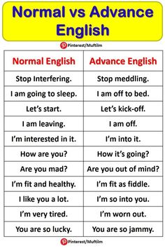 an english worksheet with the words normal and advanced