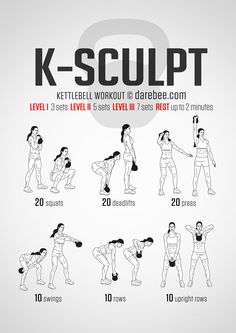 a poster showing how to do the kettle squat