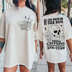 Edgy Outfits, Tee Shirt Outfits, Funny Png, Tee Shirt Outfit, Svg Skeleton, Shirt Outfits, Cute Shirt Designs, Mom Shirts, Cute Shirts