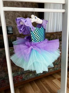 Mermaid Costume Halloween, Toddler Mermaid Costumes, Mermaid Tutu Dress, Birthday Princess Dress, Mermaid Halloween Costumes, Mermaid Tutu, Birthday Tutu Dress, Ariel Birthday, 1st Birthday Tutu