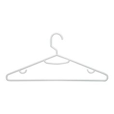 a white hanger on a white background