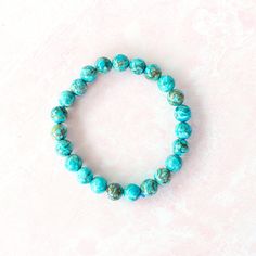 “I am grounded and centered, connected to the healing vibrations of turquoise.”



This bracelet features turquoise, renowned for its soothing properties that promote serenity and well-being. Believed to rejuvenate energy and uplift spirits, turquoise also aids in emotional healing by reducing stress and enhancing emotional intelligence, fostering improved communication and understanding. Made with authentic 8mm turquoise beads. I Am Grounded, Bracelet Size Chart, Friendship Symbols, Healing Vibrations, Turquoise Crystal, Elephant Necklace, Protection Bracelet, Dainty Bracelets, Aesthetic Beauty