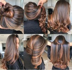 Caramel Highlights, Balyage Long Hair, Hairstyles Trending, Highlights For Brunettes, Summer Hair Highlights, Fall Hair Color For Brunettes