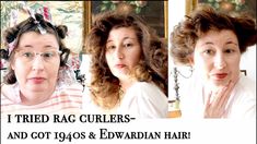 I Tried Rag Curlers and Got 1940s and Edwardian Hair! Edwardian Hair, Rag Curls, Natural Hair Styling, Hair Rat, Edwardian Hairstyles, Historical Costuming, Curl Pattern, Bristle Brush, Melodrama