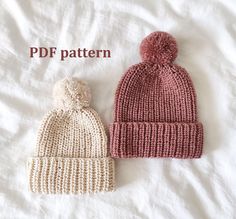 "This pattern contains a description of how to knit baby hat. SIZES:  0-1 month, 1-3 months, 3-6 months, 6-9 months, 9-12 months, 1-2 years, 2-3 years, 3-5 years, from 5 years SKILL LEVEL: Advanced Beginner LANGUAGES: English MATERIALS: - short circular needles 40 cm 3.5 mm (16 in US 4); - circular needles 80-100 cm 3.5 mm (32 in- 40 in US 4) or double pointed needles 3.5 mm (US 4) for knitting top of the hat; - markers;  - tape measure; - wool needle. -device for making pompon. MAIN PATTERN: Ma Fisherman's Rib, Fishermans Rib, 1st Birthday Presents, Baby Boy Cardigan, Knitting Top, Baby Hat Sizes, Ribbed Hat, Knit Beanie Pattern, Baby Hat Knitting Pattern