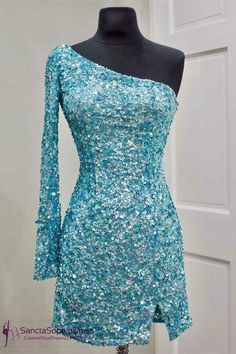 Prom Dresses 2023 Short, Winter Formal Dresses Short, Pink Sequin Party Dress, Hoco 2022, One Shoulder Homecoming Dress, Hoco Inspo, Tight Homecoming Dress, Bodycon Dress Homecoming, Sequin Homecoming Dress