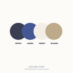 the color scheme for different shades of blue, beige and white