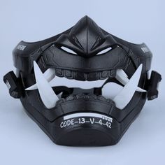 This cyberpunk LED oni mask has been handcrafted meticulously by our skilled artisans, using the latest 3D printer technology. Details: We have padded the inside of the mask for your facial comfort. The mask can stay on your face for a long time in the activity you use. It does not cause pain on your face and you can breathe comfortably. It is very robust in your activities with its high filling and extra layer thickness. You can adjust it according to your face with its adjustable straps. If yo Custom Mask Ideas, Mask With Glasses, Weird Objects, Mascara Oni, Cyberpunk Mask, Futuristic Outfit, Silver Teeth, Cool Face Mask, Japanese Mask