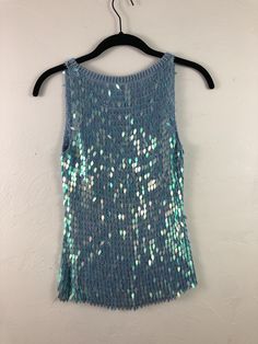 Eras Tour Tops, Sequin Tank Outfit, Sequin Aesthetic, Sequin Runway, Nails Coastal, 2000 Tops, Unique Rave Outfits, One Of One, Rainbow Fish