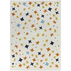 an area rug with stars on it