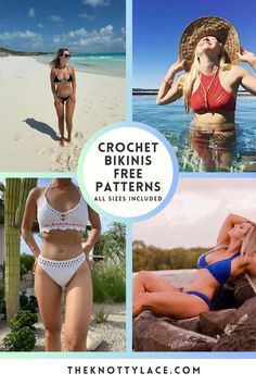 Our free crochet bikini patterns are perfect for all sizes, lightweight and are designed to keep their shape—no sagging or stretching! With detailed video tutorials included, you’ll be guided every step of the way. Save this pin or bookmark it for later #CrochetBikinis #FreePattern