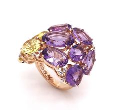 Amethyst Jewelry Ring, Pomellato Jewelry, Jewels Rings, Stylish Rings, Custom Jewelry Ideas, Amethyst Jewelry, Silver Jewelry Rings, 925 Jewelry, Amethyst Gemstone