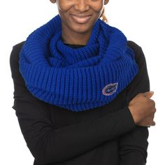 When colder weather hits, this Cowl Infinity scarf by ZooZatz keeps you warm and comfortable during game time. The embroidered Florida Gators graphics and knit design make this scarf a spirited way to stay cozy. The full coverage protects you from the elements as you cheer your team to victory.When colder weather hits, this Cowl Infinity scarf by ZooZatz keeps you warm and comfortable during game time. The embroidered Florida Gators graphics and knit design make this scarf a spirited way to stay Knit Cowl, Knit Design, Florida Gators, Game Time, Knitting Designs, Infinity Scarf, Winter Scarf, Crochet Scarf, Cold Weather