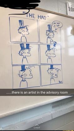 there is an artist in the advisory room at this school, and that's what they do