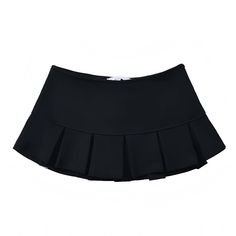 Women's Black Pleated Slim Fit Low Rise Mini Micro Skirt Skort 2024 – DAZEY HILL Black Mini Skirt Png, Pleated Black Mini Skirt, Black Low Rise Skirt, Black Y2k Skirt, Black Skirt School, Feminine Y2k, Mimi Skirt, Low Waist Mini Skirt, Y2k Office