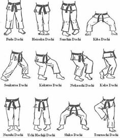 an instruction manual for how to do the karate kick with different poses and positions on each side