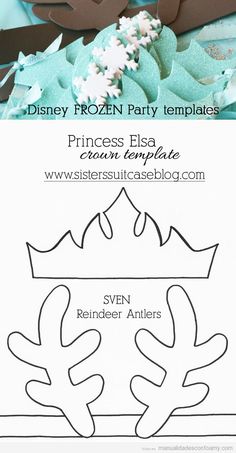 the disney frozen party templates for princess eva and her royal castle cake topper