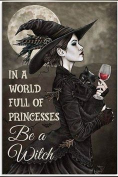 Witch Poster, Be A Witch, Xmas Art, A Witch, In A World, Gift For Women, A World, Women Men, Witch