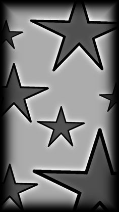 black and white stars on a gray background