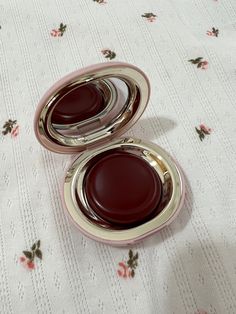 Rare Beauty Blush Compact, Melting Blush Rare Beauty, Makeup Blush Products, Girly Makeup Products, Dark Coquette Makeup Products, Cherry Makeup Products, Fancy Makeup Products, Rare Beauty Blush Aesthetic, Fall Makeup Aesthetic