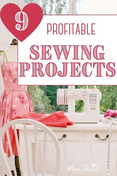 Make money online with your sewing machine with these 9 sewing project ideas! Make And Sell Sewing Projects, Quick Useful Sewing Projects, Sewing For Christmas Ideas, Sewing Chicken Projects, Christmas Craft Fair Ideas To Sell Sewing, Sew To Sell Make Money, Best Selling Sewn Items, Craft Sale Sewing Ideas, Sew And Sell Projects Make Money