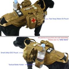 an image of a dog wearing a life jacket with instructions on how to use it