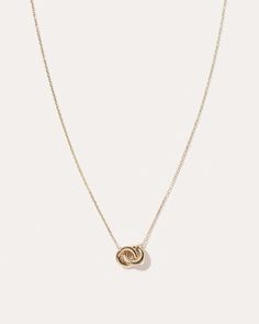 14k Gold Interlock Necklace