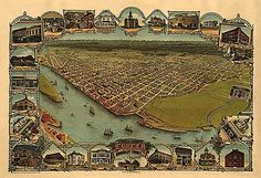 an old map of the city of new orleans