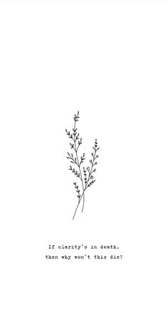 a black and white drawing of a plant with the words, don't let it grow