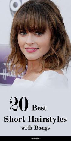 Glam Hairstyles For Short Hair With Bangs, Updo Short Hair With Bangs, Best Hairstyles With Bangs, Women’s Short Hair With Bangs, Sholder Length Girl Haircut With Bangs, Medium Short Hair With Layers And Bangs, Formal Hairstyles For Short Hair With Bangs, Bridesmaid Hairstyles For Medium Length Hair, Updos For Medium Length Hair With Bangs