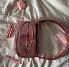 Pink Diesel Bag, Diesel 1dr Bag, 1dr Bag, Diesel 1dr, Prom Dress Inspiration, Pastel Pink Aesthetic, Fancy Bags