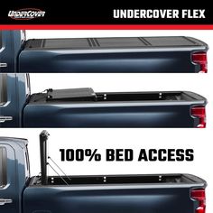 the back end of a pickup truck with an undercover flex