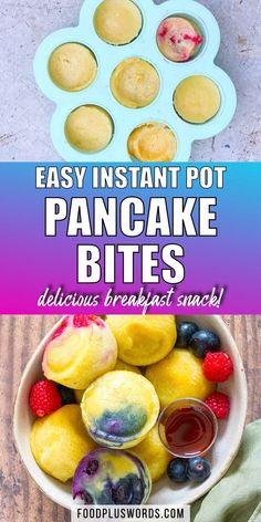 easy instant pot pancake bites recipe that is perfect for kids and adults to make