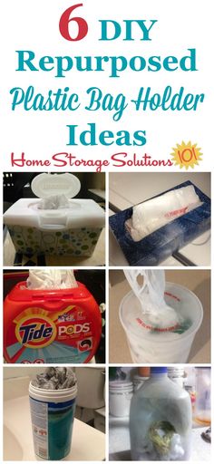 six diy repurposed plastic bag holder ideas