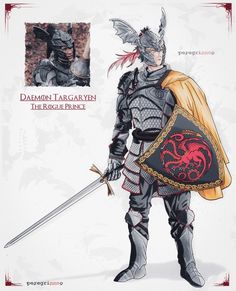 Rhaegar Targaryen Armor, House Of Dragon Armor, Daemon Targaryen Armor, Targaryen Armor, House Of The Dragon Daemon, Dark Sister, The Rogue Prince, Valyrian Steel