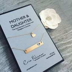 Queria taaanto Golden Birthday Gifts, Mom Daughter Jewelry, Mother Daughter Necklaces Set, Mother Daughter Jewelry, Mom Daughter Gifts, Fine Gold Necklace, Mother Daughter Necklace, Necklace Mom, Mother Daughter Gifts