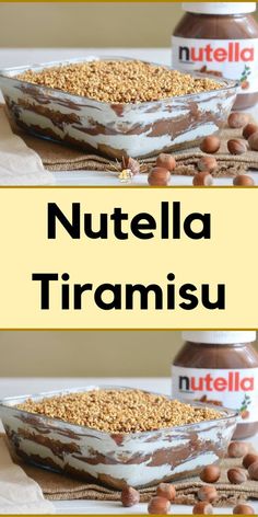 nutella trirami is an easy dessert that's ready to be eaten