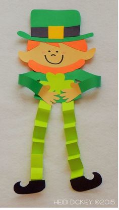 a paper cut out of a lepreite