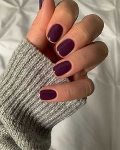 Manicure Christmas, Summer Nailart, Dark Purple Nails, Plum Nails, Violet Nails, Trend Nail, Smink Inspiration, February Nails, Nail Colors Winter